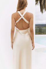 Moonlit Sway Midi Dress Yellow