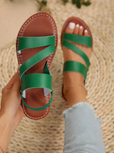 Women Summer Casual Comfortable Flat Sandals, Round Toe Low Heel Beach Shoes