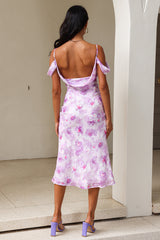 Arctic Chills Midi Dress Purple