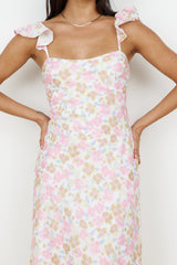 Fall Into Place Maxi Dress Pink