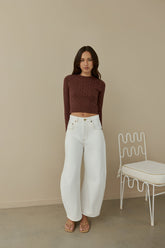Destined For You Wide Pants White