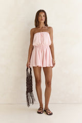Kinder Love Strapless Romper Pink