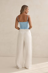 Classic Power Tailored Top Blue