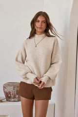 Alpine Affair Fluffy Sweater Oatmeal