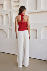 Blazing Suns Halter Top Red