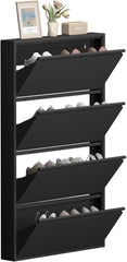 6 Inch Slim Wall Mounted Shoe Cabinet(No-Assembly)