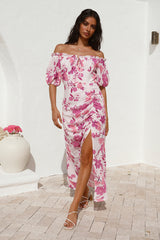 Comprehend It Midi Dress Pink