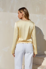 Castaway Long Sleeve Top Yellow