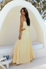 Basking Sunshine Maxi Skirt Yellow