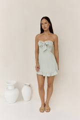 Palm Tree Dreaming Mini Dress Sage