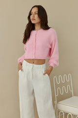 Cloud Nine Fluffy Cardigan Pink