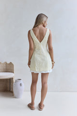 Picnic Perfect Mini Dress Yellow