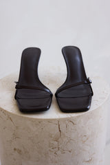 Nuri Heel Chocolate Shine