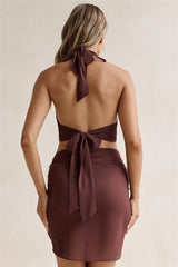Island Twilight Halter Top Chocolate
