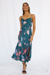 Round The World Maxi Dress Forest Green