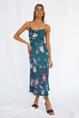 Round The World Maxi Dress Forest Green