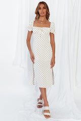 Coffee And Pastries Midi Dress